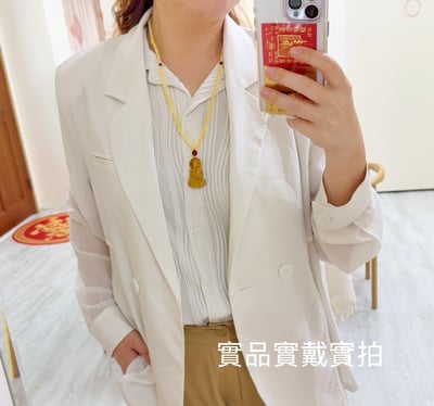 辟邪去災/招財納福-《老礦蜜蠟釋迦摩尼佛琥珀項鍊》8