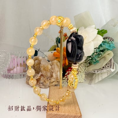 防小人/穩定磁場/旺運勢-《彩虹黑曜狐狸鈦晶手鍊》4