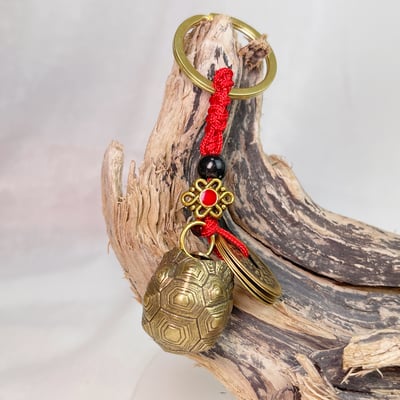 財富歸來/富甲天下-《銅龜殼+五帝錢吊飾鑰匙圈》4