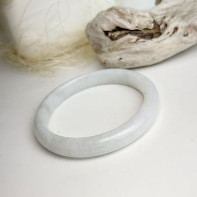 平安吉祥/養護磁場-《天然糯種白翡手鐲》5