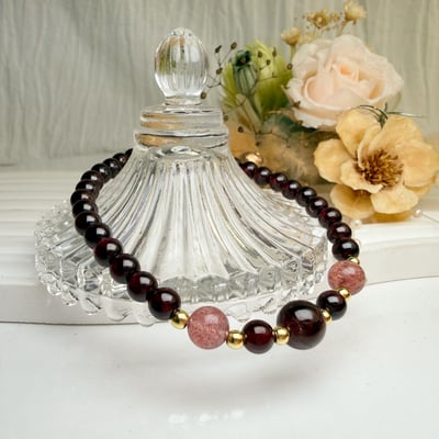 平安健康/貴人-《紅石榴草莓晶輕巧風手鍊》4