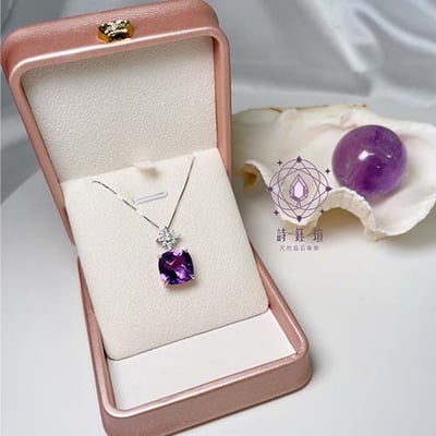 鑽花紫水晶項鍊5