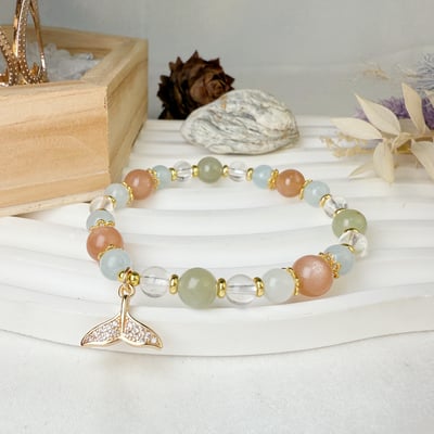 心靈平靜/正能量-《和田橙月光魚尾手鍊》5