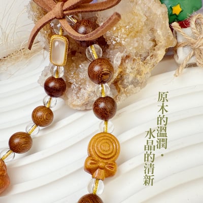 能量精品-《皇冠熊原木白水晶吊飾》3