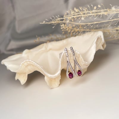 紅石榴耳環4
