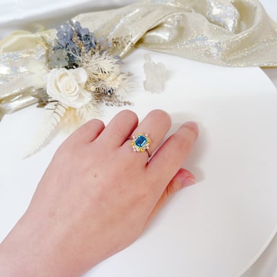 長型拓帕石戒指6