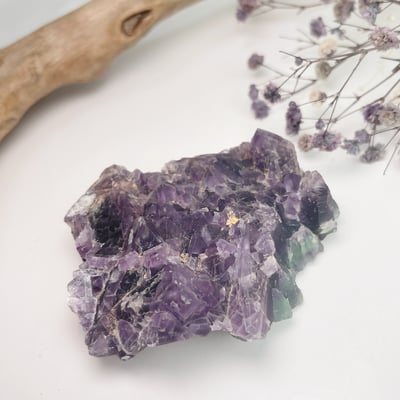 雙色螢石原礦-14