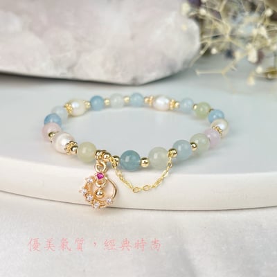 好氣色/好人緣/正能量-《摩根石小珍珠手鍊》3