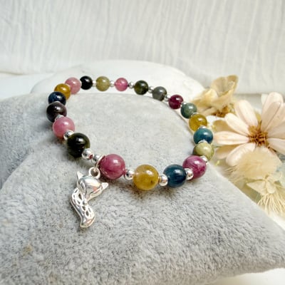 健康+財富-《純銀狐狸碧璽能量手鍊》3