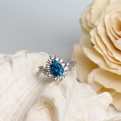 守護之石/自信美麗-《水滴托帕石珠寶戒指》4