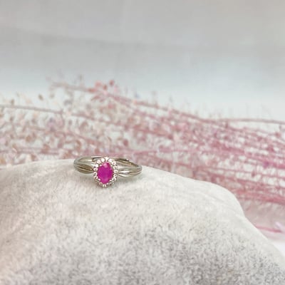 自信魅力/創造幸福-《宮廷風滿鑽無燒紅寶戒指》4