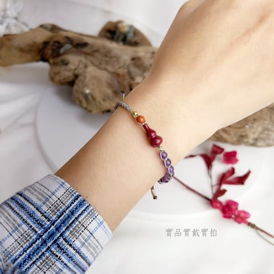 太歲年/擋煞/貴人-《紫硃砂葫蘆紫水晶平安手鍊》6
