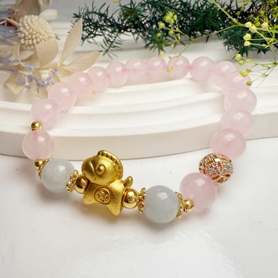 好人緣/正能量-《馬上有錢粉晶手鍊》2