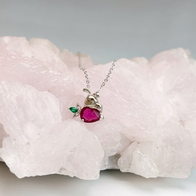 兔子蘿蔔可愛碧璽項鍊3