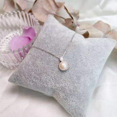 珠寶級天然珍珠-《簡約設計 珍珠項鍊》2