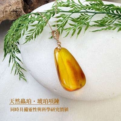 避邪擋煞/提升勇氣-《天然蟲珀·琥珀項鍊》2