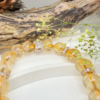 霸氣招財/貴人-《紫黃晶虎眼黃水晶手鍊》2