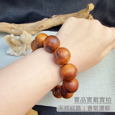 濃郁木香/高頻能量-《天然雷擊崖柏手珠》4