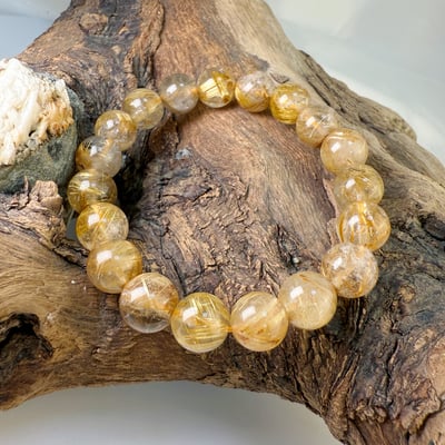 高檔料/滿絲-《10mm鈦晶手鍊》-22