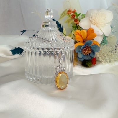 招財/旺運勢/積極樂觀-《財富光芒黃水晶項鍊》7