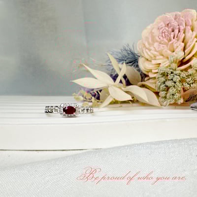 自信魅力/創造幸福-《無燒橫鏈橢圓紅寶戒指》4