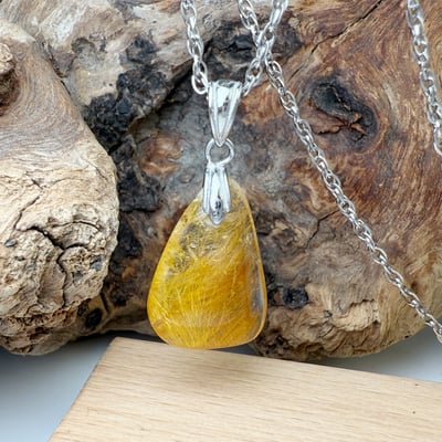 招財/高磁場-《金鈦晶水晶項鍊》4