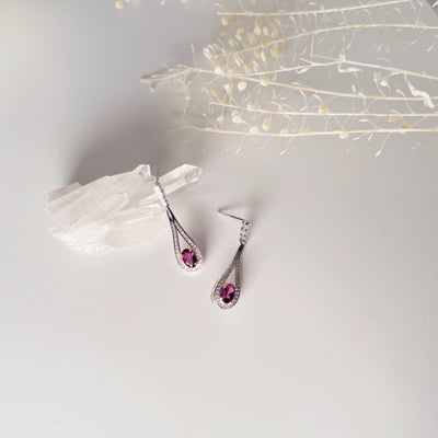 紅石榴耳環3