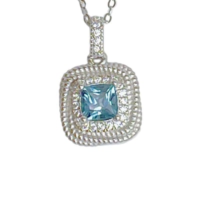 守護之石-《方形切割拓帕石項鍊》1