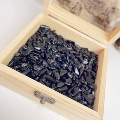 《水晶消磁淨化盒》-原木方形11