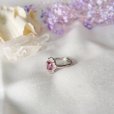 粉紅尖晶戒指4