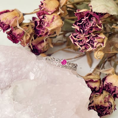 雙層感紅寶戒指3