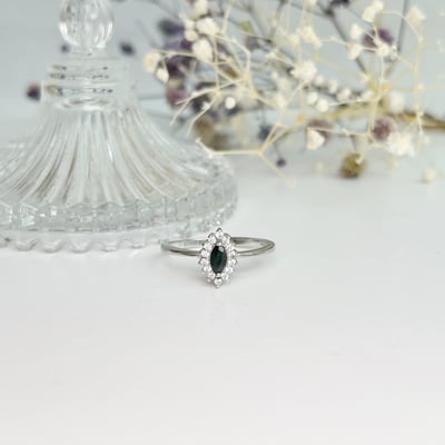 經典款馬眼藍寶戒指3