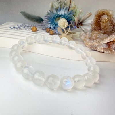 正能量/安穩平靜-《9mm藍韻白月光石手鍊》5