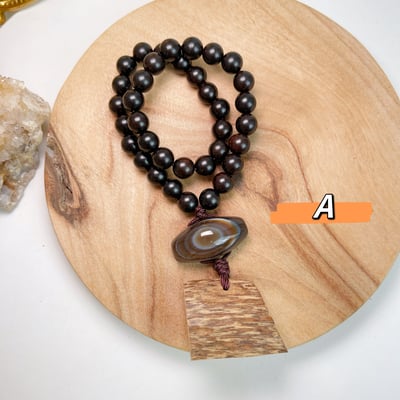 收藏級-《野生沉香原木塊·天珠吊飾》8