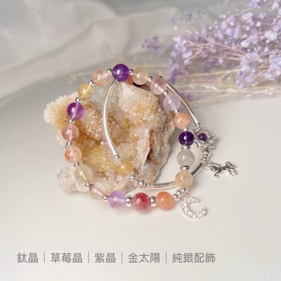 全方位功效-《純銀多寶水晶雙圈手鍊》2