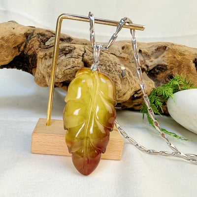 避邪擋煞/穩定財運-《金葉帶皮老蜜蠟.琥珀項鍊》7