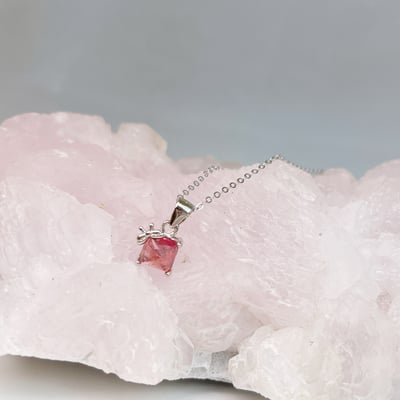 小蝴蝶結糖塔碧璽項鍊2