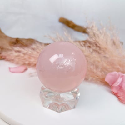 心輪/療癒/人緣-《芙蓉粉晶球擺件》34