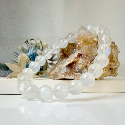 正能量/安穩平靜-《9mm藍韻白月光石手鍊》2