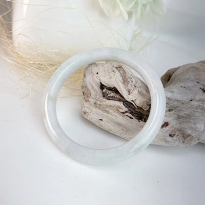 平安吉祥/養護磁場-《天然糯種白翡手鐲》3