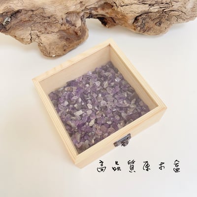 《水晶消磁淨化盒》-原木方形8