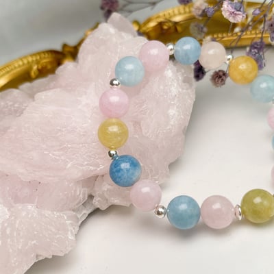 正能量/釋放壓力-《純銀貓咪摩根石手鍊》4