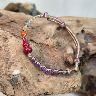 太歲年/擋煞/貴人-《紫硃砂葫蘆紫水晶平安手鍊》5