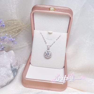 鑽石項鍊/完美工藝-《八心八箭莫桑鑽石項鍊/5克拉》4