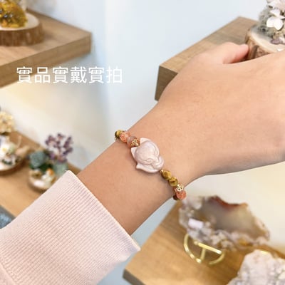 桃花貴人/好運財富-《橙月光狐狸金太陽金虎眼手鍊》5