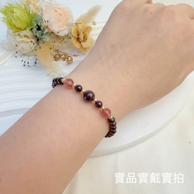 平安健康/貴人-《紅石榴草莓晶輕巧風手鍊》5