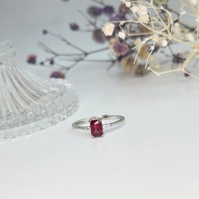 方形石榴石戒指2