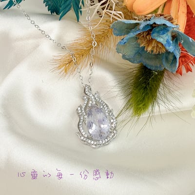 心靈寶石/幸福能量-《烈焰繽紛孔塞石項鍊》4