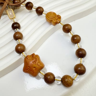 能量精品-《皇冠熊原木白水晶吊飾》4