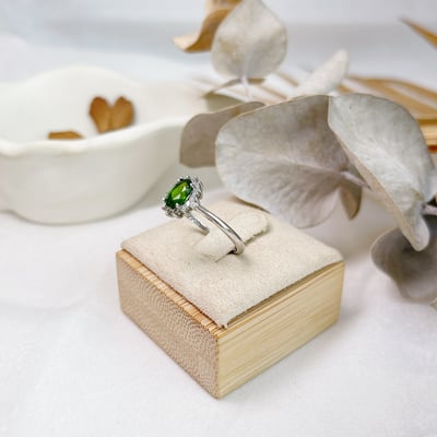 綠透輝石鑽圈戒指4